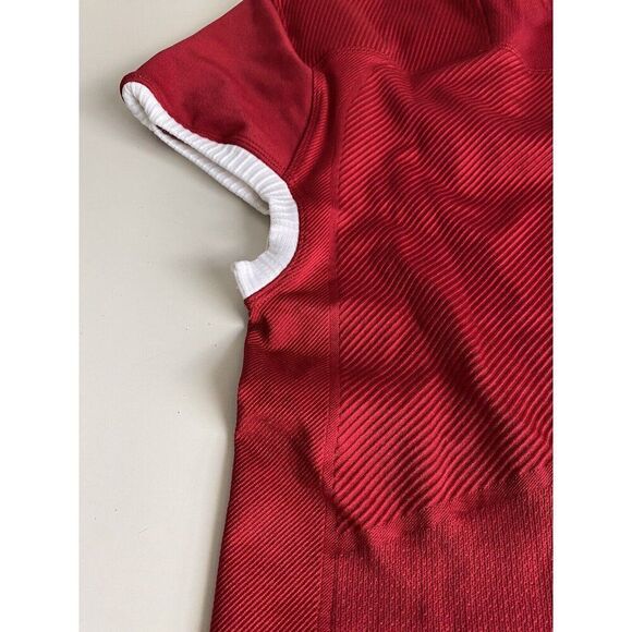 Adidas Techfit Primeknit Football Jersey Men’s 2XL Red Compression Fit NO TAG - Picture 11 of 11